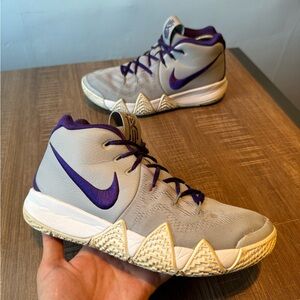 Nike Kyrie 4 ID Purple AR3868-994 size 8.5 Womens Shoes Sneakers Basketball‎